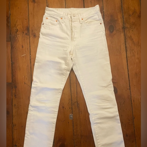 Levi’s 501s in white - Picture 3 of 5